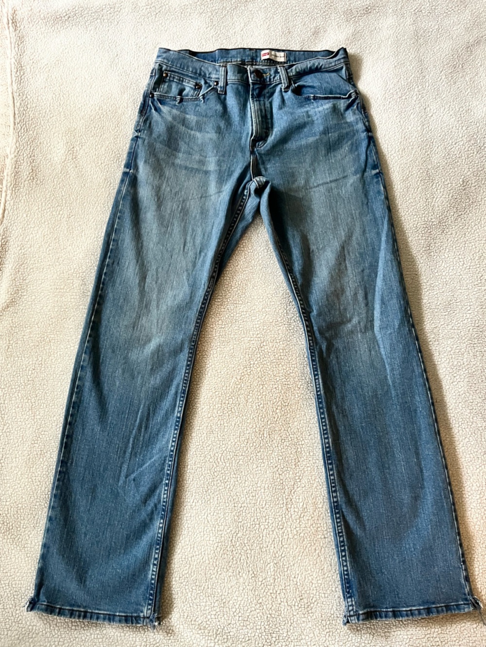 Wrangler Men’s Light Blue Bootcut Denim Jeans, Size 32x34